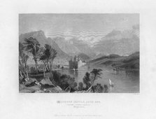 'Kilchurn Castle, Loch Awe, looking towards Dalmally, Argyleshire', 19th century.Artist: Thomas Barber