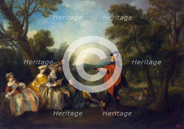 Concert in the Park', 1720-1743. Creator: Lancret, Nicolas (1690-1743).