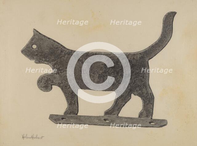 Foot Scraper, c. 1939. Creator: Helen Hobart.