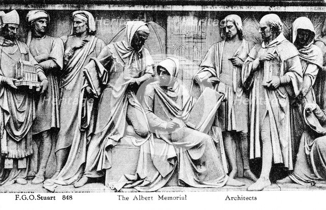 Bas relief  from the Albert Memorial, London, early 20th century. Artist: Unknown