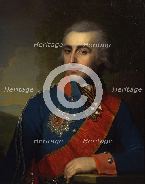 Portrait of the General-aide-de-camp Count Pyotr Tolstoy (1761-1844). Artist: Borovikovsky, Vladimir Lukich (1757-1825)