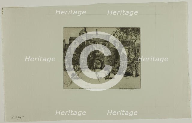 La Porte Gayole, Boulogne-sur-Mer, 1902. Creator: Donald Shaw MacLaughlan.