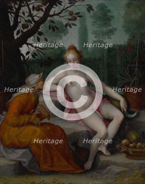 Vertumnus and Pomona, c. 1605. Artist: Bloemaert, Abraham (1566-1651)