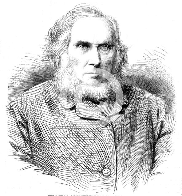 The late Mr. James Sheridan Knowles, 1862. Creator: Unknown.