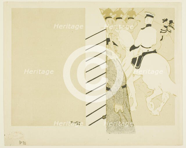 Cover for Babylone d'Allemagne, 1894. Creator: Henri de Toulouse-Lautrec.