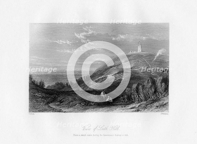 'View of Leith Hill', c1844.Artist: T Fleming