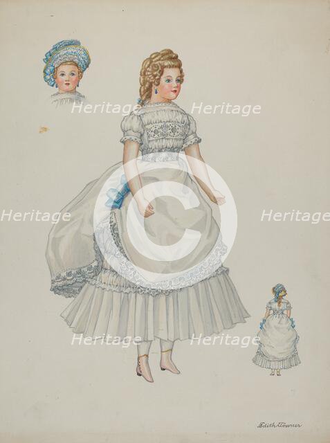 Doll - "Eleanor Cabot", c. 1937. Creator: Edith Towner.