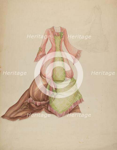 Dress, c. 1942. Creator: Marie Alain.