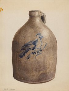 Jug, c. 1937. Creator: Yolande Delasser.