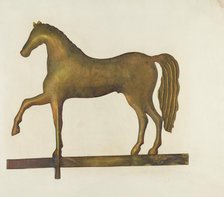 Weather Vane Horse, c. 1940. Creator: Gertrude Koch.