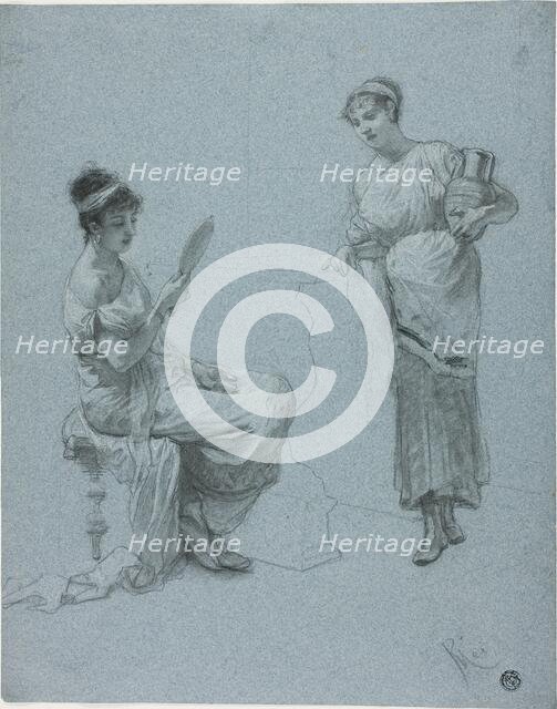Two Ladies of Ancient Rome, c.1893. Creator: Paolo Mei.