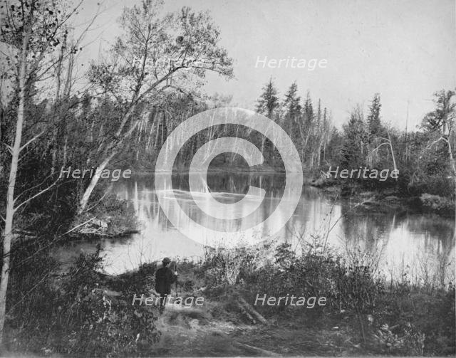 'Scene on Peshtigo River, Wisconsin', c1897. Creator: Unknown.