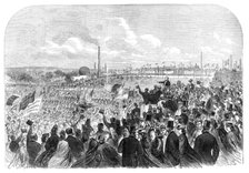The opening of the People's Park, Farnworth, near Bolton, Lancashire, 1864. Creator: Unknown.