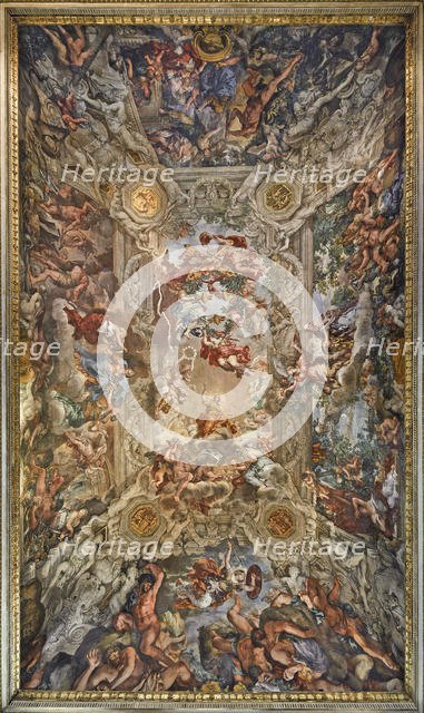 The Triumph of Divine Providence and the Fulfilment of its Purposes under Pope Urban VIII, 1632-1639 Creator: Cortona, Pietro da (1596-1669).