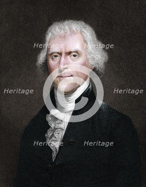 Thomas Jefferson, American president. Artist: Unknown.