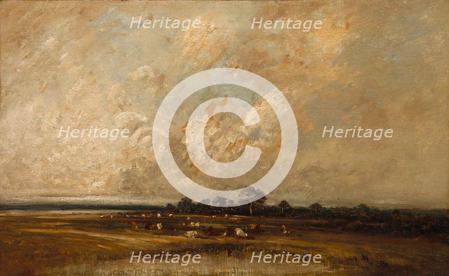 Marshland, 1860s-1870s. Creator: Jules Dupré (French, 1811-1889).