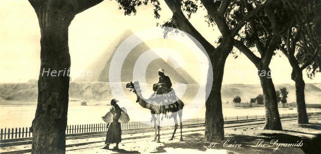 'Cairo - The Pyramids', c1918-c1939. Creator: Unknown.