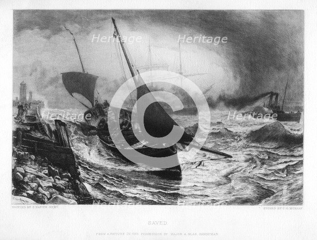 'Saved', c19th century.Artist: Charles Olivier Murray