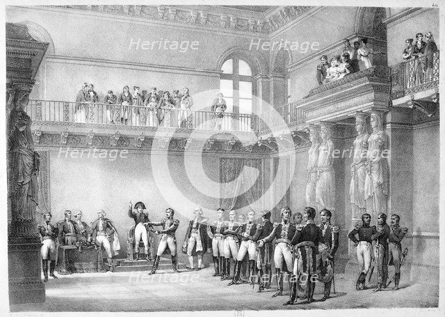 'Oath of the Marechaux', c1800-1820 Artist: Napoleon Bonaparte I