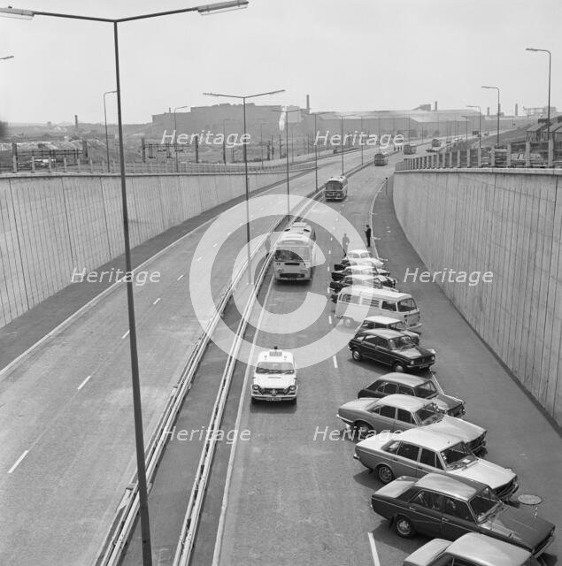 A500, Newcastle-under-Lyme, Staffordshire, 27/06/1973. Creator: John Laing plc.