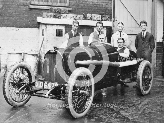 1914 Opel 4.5 litre G,P car, Segrave at the wheel. Creator: Unknown.