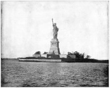 Statue of Liberty, New York Harbour, late 19th century. Artist: John L Stoddard