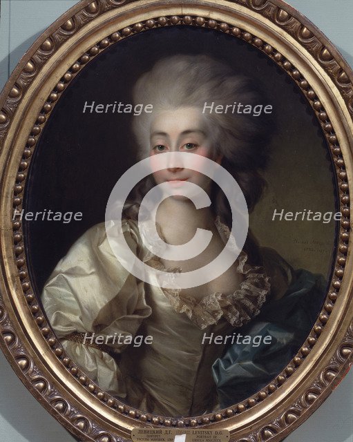 Portrait of Ursula Mniszeck, 1782. Artist: Levitsky, Dmitri Grigorievich (1735-1822)