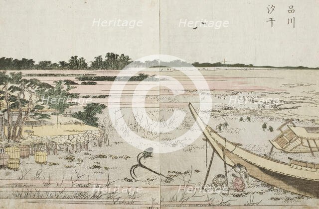 Shinagawa, c1802. Creator: Hokusai.