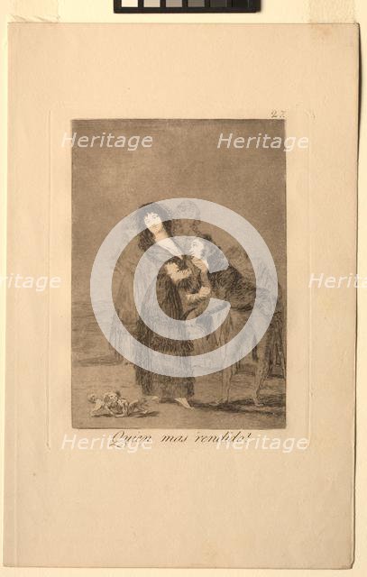 Caprichos: Which of Them is the More Overcome?. Creator: Francisco de Goya (Spanish, 1746-1828).