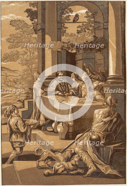Dives and Lazarus (Right Panel), 1743. Creator: John Baptist Jackson.