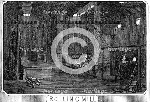 Royal Small Arms Factory, Enfield: Rolling Mill, 1861. Creator: William James Palmer.