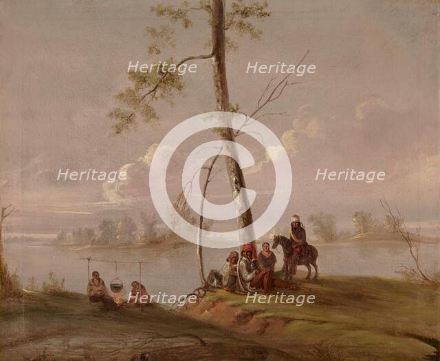 Scene on the Wabash, near Pipe Creek, probably 1840s. Creator: George Winter.