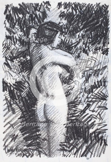 Nude (recto), 1918. Creator: Frederick Childe Hassam.