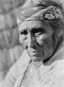 Old Klamath woman, c1923. Creator: Edward Sheriff Curtis.