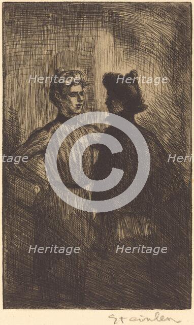 The Encounter (Recontre), 1902. Creator: Theophile Alexandre Steinlen.