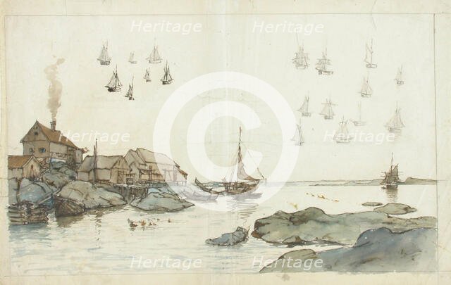 Seaside Landscape. Creator: Oscar Kleineh.