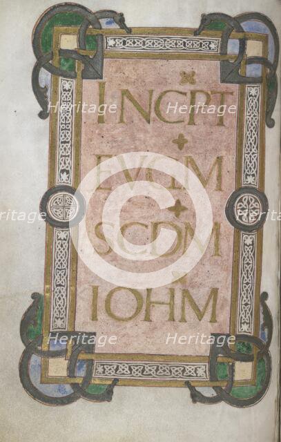 Incipit to St John's Gospel, 2nd half 9th century. Creator: Unknown.