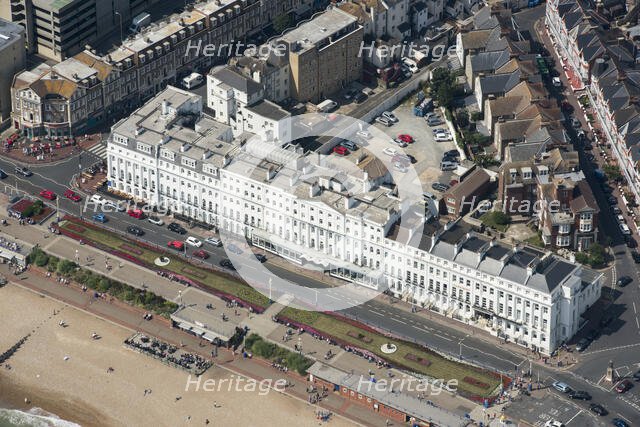 Burlington Hotel and Carpet Gardens, Eastbourne, East Sussex, 2016. Creator: Damian Grady.