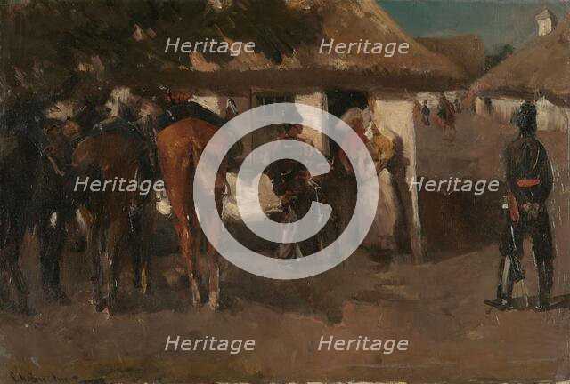 Billeting the Troops, 1880-1919. Creator: George Hendrik Breitner.