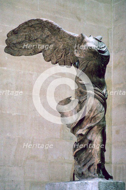 Statue of the winged Nike of Samothrace, 2nd century BC. Artist: Unknown