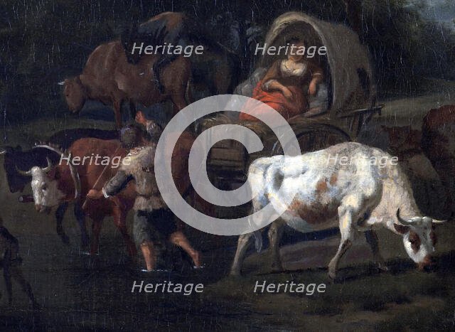 The bullock cart, c1760. Creator: Francesco Zuccarelli.
