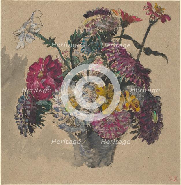 Flowers, 1843. Creator: Eugene Delacroix.