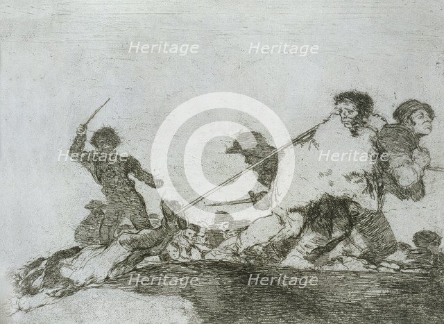 The Disasters of War, a series of etchings by Francisco de Goya (1746-1828), plate 29: 'Lo merecí…