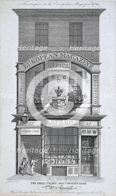 No 32 Cornhill, London, c1800. Artist: Samuel Rawle