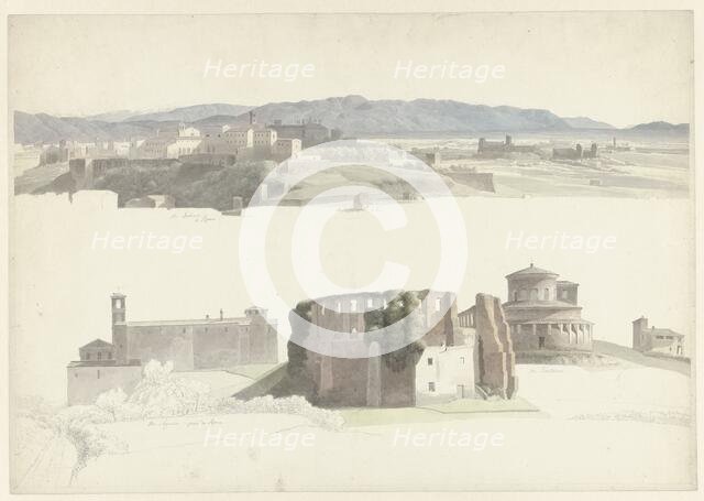 Santa Sabina on the Aventine Hill and Sant’Agnese fuori le Mura and Santa Costanza in Rome, c.1809-c Creator: Josephus Augustus Knip.
