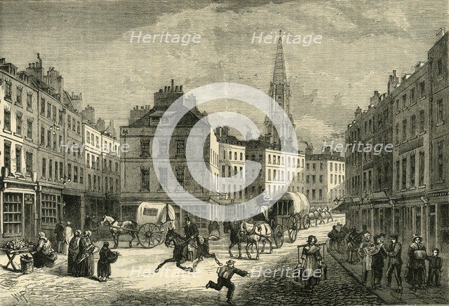 'Middle Row, St. Giles's, About 1838', (1881). Creator: Unknown.