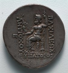 Tetradrachm: Zeus (reverse), 164-162 BC. Creator: Unknown.