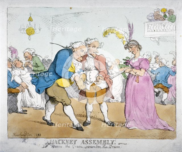 'Hackney Assembly. The Graces, the Graces, Remember the Graces', 1812. Artist: Anon