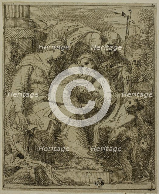 Holy Family with Female Saint and Infant Saint John the Baptist, n.d. Creator: Giuseppe Santi.