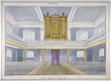 Interior of Holy Trinity Church, Newington, Southwark, London, 1826. Artist: G Yates